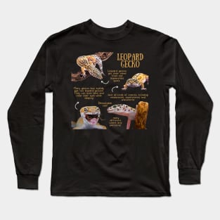 Animal Facts - Leopard Gecko Long Sleeve T-Shirt